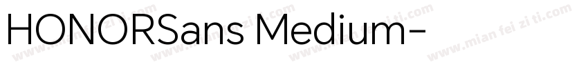 HONORSans Medium字体转换
